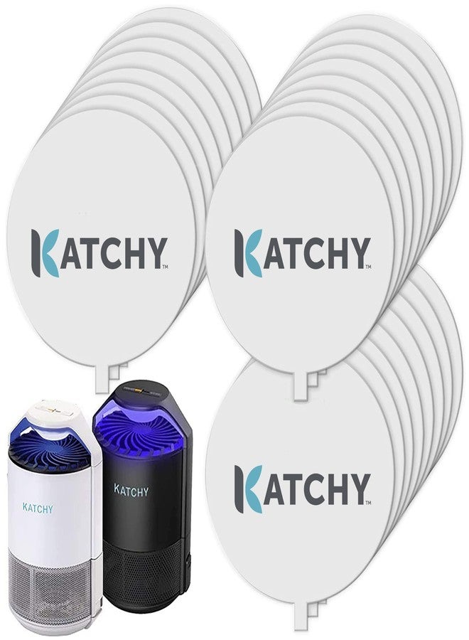 Katchy Original and Midnight Glue Board Refills (24 Pack) – Catcher & Killer for Mosquito, Gnat, Moth & Fruit Fly – Indoor Flying Insect Trap Glue Board Refills – Non-Zapper Traps for Buzz-Free Home - Image 1